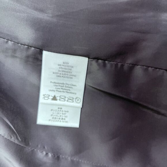 Eddie Bauer Blazer Women's Size 2 Black and White Herringbone Single Breast - Picture 9 of 15